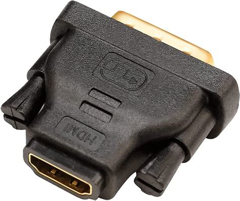 DTech DVI Male To HDMI Female Adapter Bi Directional 24 1 Pin DVI D To