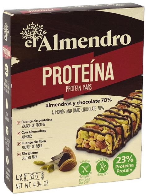 Barrita de proteína EL ALMENDRO PROTEÍNA PROTEIN BARS ALMENDRA Y