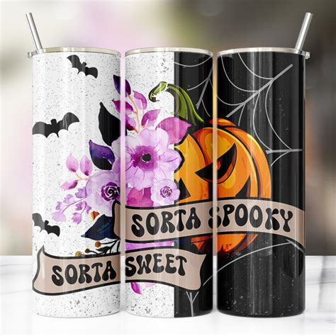 Sorta Spooky Sorta Sweet Halloween Season 20oz Skinny Tumbler