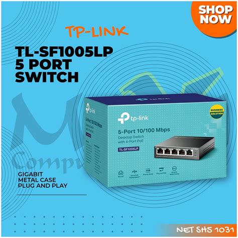 Jual TP Link TL SF1005LP 5 Port 10 100Mbps Desktop PoE Switch With 4