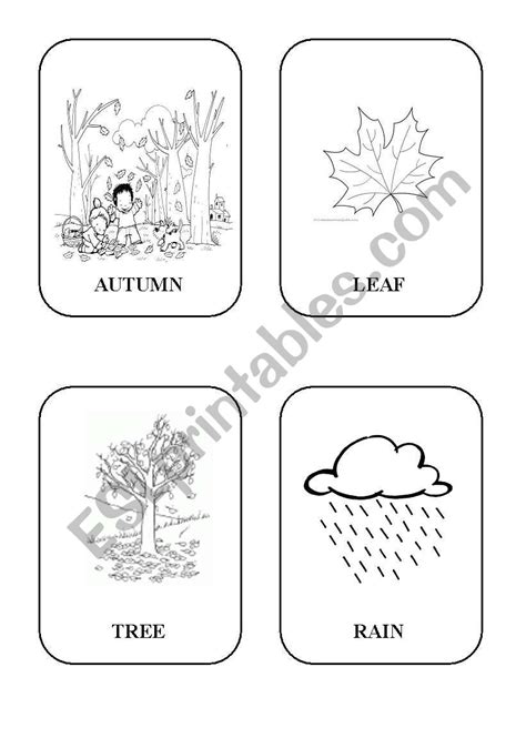 Autumn flashcards - ESL worksheet by YUIMA