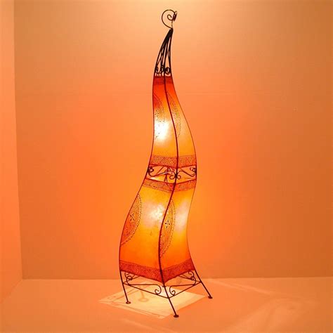 Xxl Henné Lampe Lampadaire Oriental Du Marocibis H150 Orange Cadre En