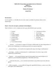 Nurs Docx Nurs Farmacolog A Y Las Implicaciones En