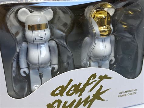 Daft Punk Bearbrick White Suits Medicom Toy Be Rbrick Misb