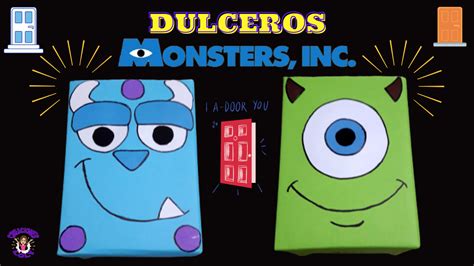 Creaciones Loly 🚪 Diy Dulceros De Monsters Inc 🎁 Cajas Sorpresas