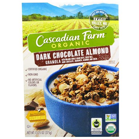 Cascadian Farm Organic Granola Dark Chocolate Almond Oz