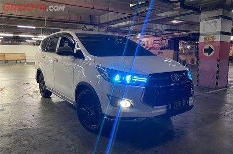 Biaya Custom Headlamp Proyektor Devil Eyes Di Toyota Innova Reborn