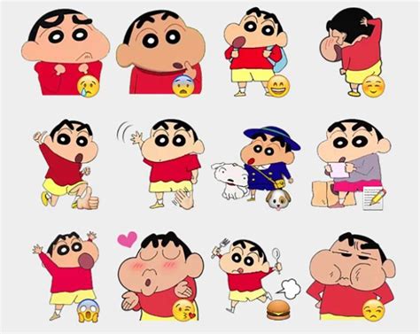 Shinchan Crayon Shin Chan Telegram Stickers Sinchan Cartoon