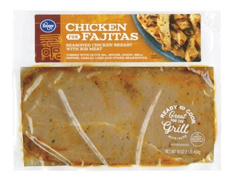 Kroger Chicken For Fajita Seasoned Breast 16 Oz Kroger