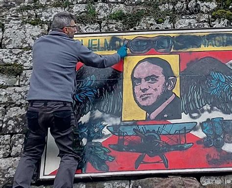 Ripulito A Pianaccio Il Murale Dellaviatore Guglielmo Fornagiari