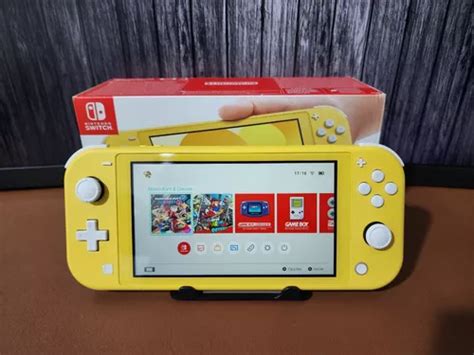 Nintendo Switch Lite Amarelo Novo Desbloqueado Microsd Gb Frete