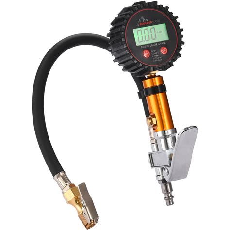 Boulder Tools Tire Pressure Gauge With Inflator (0-250 PSI) | LED ...