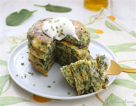 Pancakes Salati Agli Spinaci Vegan Senza Glutine Low Carb Veglife