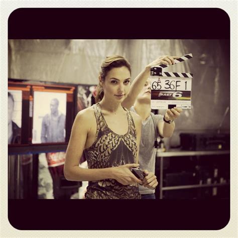 Gal Gadot on set of Fast and Furious 6 - HeyUGuys