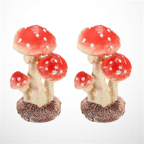 Pcs Mushroom Garden Ornaments Home Decoration Mushrooms Decorate Ebay