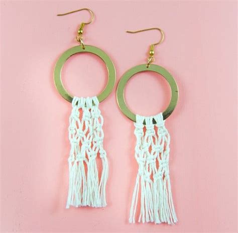 17 DIY Macrame Earrings Patterns Free Ideas For DIY