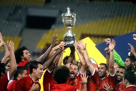 Al Ahly Players Celebrates Trophy After Editorial Stock Photo - Stock ...