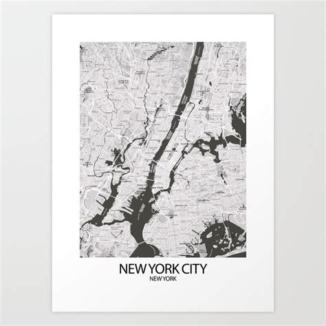 Poster New York City Art Print by Ricardo Costa | Society6