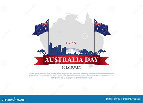 Australia Day 1788 Illustrated Vector Logo Badge, Ribbon In Australia ...