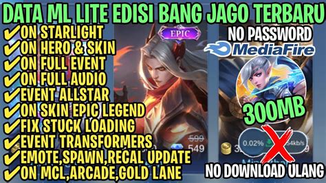 Data Ml Lite Full Event Mb Terbaru Patch Novaria Ml Lite Cara