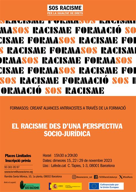 El Racisme Des Duna Perspectiva Socio Jur Dica Sos Racisme