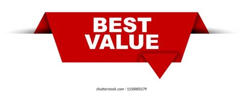 Red Vector Banner Best Value Stock Vector Royalty Free 1150005179