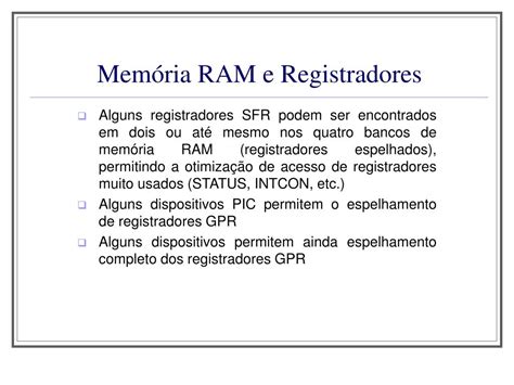 Ppt Sistemas Embarcados Microcontroladores Pic Powerpoint