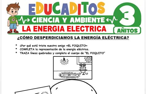 La Energía Eléctrica Para Niños De 3 Años