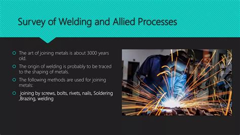 Survey Of Weldingandalliedprocessesandoxy Acetylenewelding Ppt