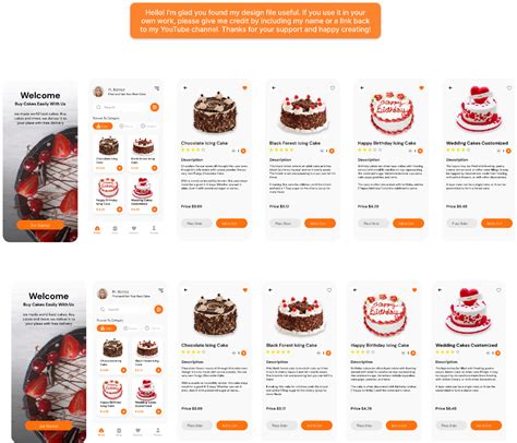 Cake App Design Figma Figma