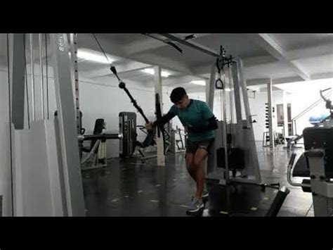 Pull Down Unilateral En Polea Alta Con Soga YouTube