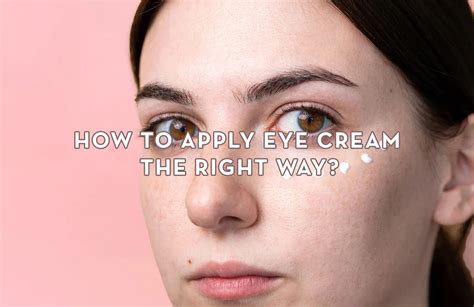 How to apply eye cream the right way? – Sonage Skincare