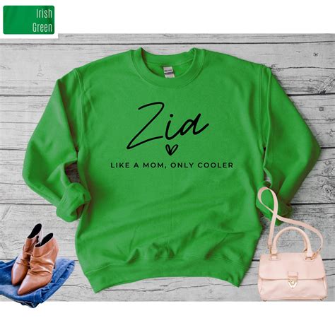 Zia Sweatshirt T For Italian Aunt Cute Zia Sweatshirt Etsy