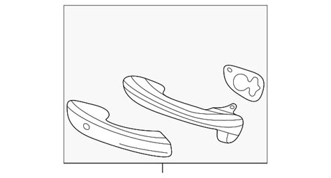 Cadillac Ct Rear Passenger Side Door Outside Handle