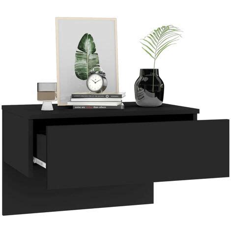 Tables De Chevet Murales Pcs Noir