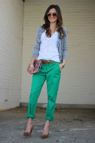 Comment Porter Un Pantalon Chino Vert Tenues Et Looks Lookastic