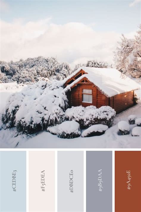 Winter Color Palette: Wooden Cabin Inspiration