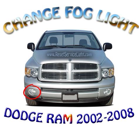 How To Change The Fog Lights On Dodge Ram 1500 2002 2008 Reset