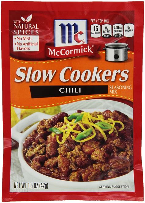 Mccormick Slow Cookers Chili Seasoning Mix 15 Oz Case