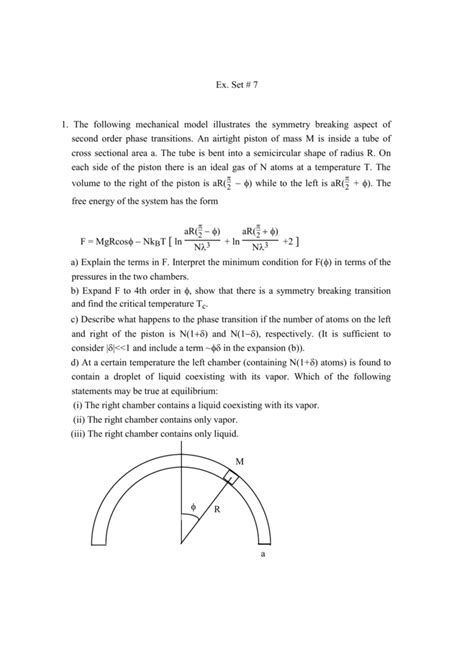 Consider A One Dimensional Classical Gas Of N Particles In A Length