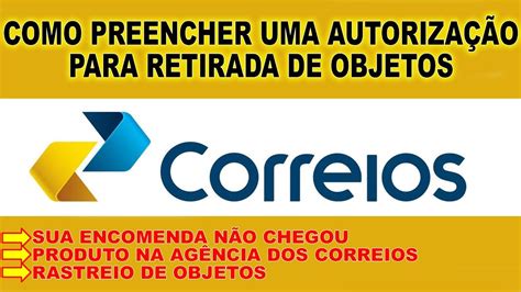 Autorização de Retirada Modelo Correios PDF