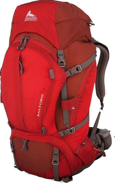 Red backpack PNG image