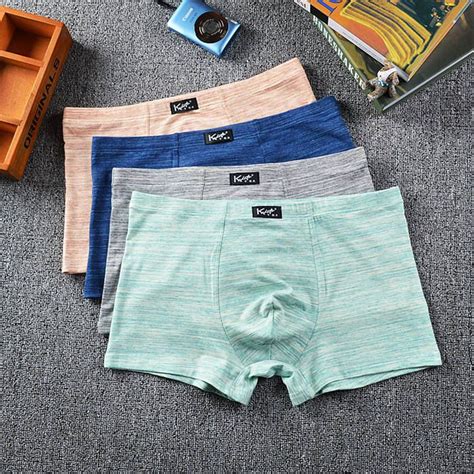 2020 Panties Mens Underwear Organic Natural Cotton Boxers Men Sexy Boxer Ventilate Plus Size