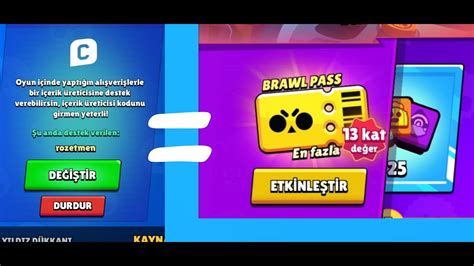 BRAWL STARS BEDAVA BRAWL PASS VEREN KOD GERÇEKMİ Brawl Stars YouTube