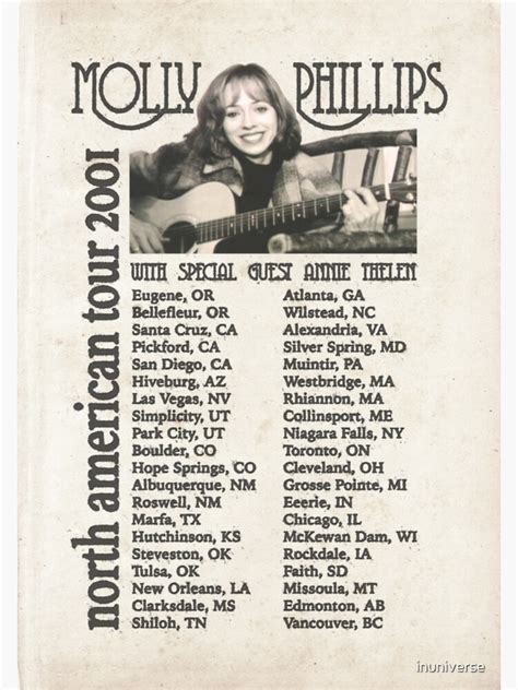 Molly Phillips Tour Poster So Weird Poster By Inuniverse Redbubble