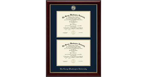 Masterpiece Medallion Double Diploma Frame In Gallery The George