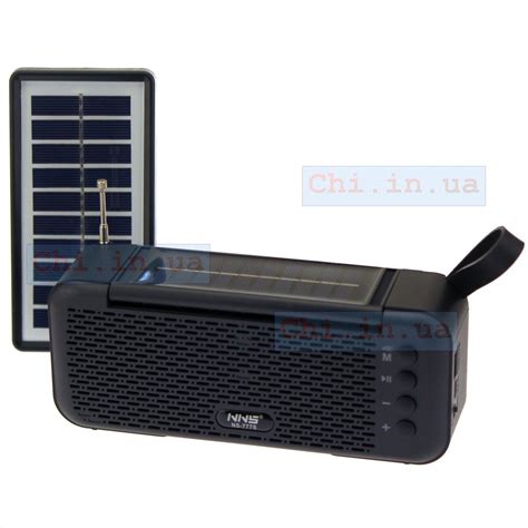 Радио с блютузом флешкой фонариком с зарядкой от юсб и солнца ...