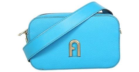 Furla Leather Primula Zipped Mini Crossbody Bag In Blue Lyst