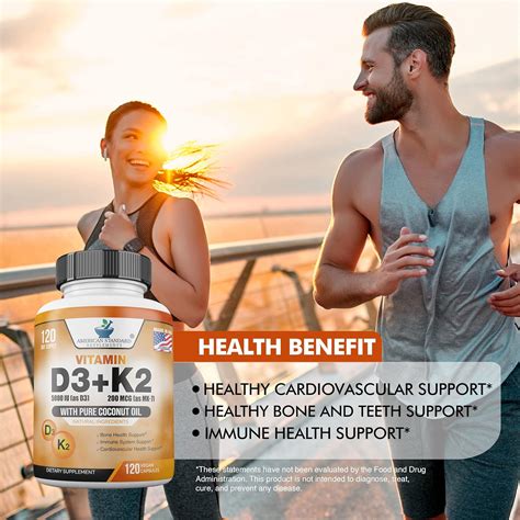 Buy Vitamin D3 K2 Mk 7 Vitamin D3 5000iu K2 Mk 7 200mcg W