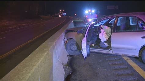 Driver Hits Concrete Barrier On I 680 Takes Off Youtube